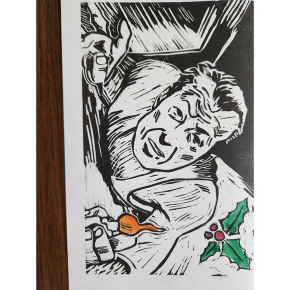 Die Hard Inspired 5"x7" Holiday Greeting Cards Set of 5 Acid Free Card Stock Art - Picture 3 of 8